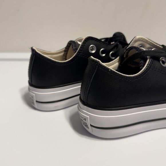 NEW CONVERSE Chuck Taylor All Star 5 Lift Platform Leather Women Shoes Sneakers - Picture 6 of 13